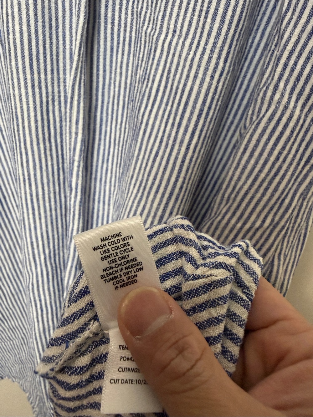 Belle Isle by Torrid Striped Blue & White V-Neck maxi  Dress size 0 - Picture 7 of 9